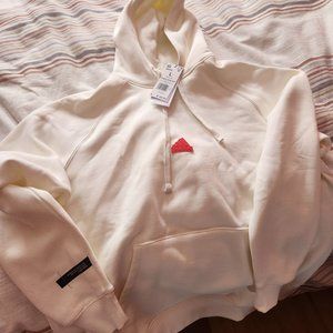 Nwt L Adidas white sweatshirt
